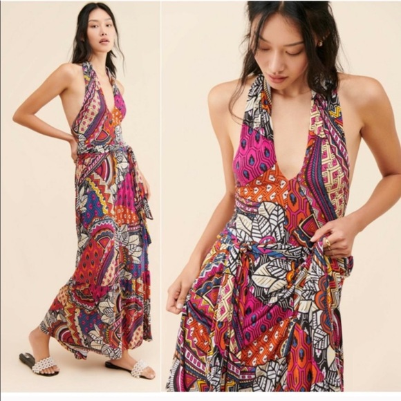 Maeve Dresses & Skirts - Maeve by Anthropologie Cynthia Halter maxi dress xs